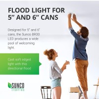 Sunco 48 Pack Br30 Led Bulbs Indoor Flood Lights 11W Equivalent 65W, 2700K Soft White, 850 Lm, E26 Base, 25,000 Lifetime Hours, Interior Dimmable Recessed Can Light Bulbs - Ul & Energy Star