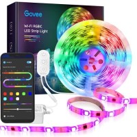 Govee 16.4Ft Rgbic Led Strip Lights, Wifi Color Changing Led Lights Segmented Control, Work With Alexa And Google Assistant, Music Led Lights For Bedroom, Kitchen, Christmas Party, Waterproof 2X16.4Ft