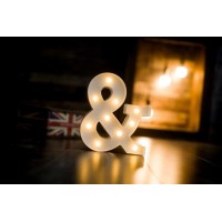 Foaky Led Letter Lights Sign Marquee Light Up Letters Sign For Night Light Wedding/Birthday Party Battery Powered Christmas Lamp Home Bar Decoration(&)