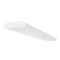 Faithsail 4Ft Led Wraparound Light 60W Led Office Lights, 7200Lm, 4000K Neutral White, 4 Foot Flush Mount Led Wrap Shop Puff Ceiling Lighting Fixture For Garage Workshop, Fluorescent Light Replacement