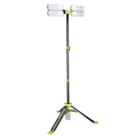 Powersmith Pvl6000A Voyager 6000 Lumen Collapsible Weatherproof Led Work Light With Remote Control, Ground Anchors, Shoulder Strap And Four Light Modes