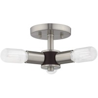 Livex Lighting 3 Lt Brushed Nickel Ceiling Mount