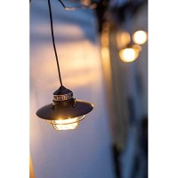 Barebones Edison Pendant Light - Led Railroad Lantern - String Light - Vintage Rustic Hanging Usb Led Light (Antique Bronze)