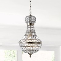 Jonathan Y Jyl6108A Regina 10 Crystalmetal Empire Led Chandelier Pendant Glam Contemporary Transitional Dimmable Adjustable Di