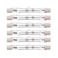 Ctkcom 200-Watt 3.1-Inch T3 Halogen Bulbs(6 Pack) - J Type 78Mm Double Ended 200 Watt 120 Volts T3 Halogen Bulbs R7S Double Ended Filament Flood Lights Quartz Tube Lamps,6 Pack