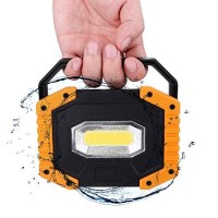 Otyty Work Light Rechargeable, Led Work Light Portable Flood Lights Magnetic Led Light For Outdoor Camping Hiking Emergency Car Repairing Job Site Lighting 2 Pack (W841 Yellow)