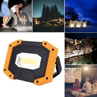 Otyty Work Light Rechargeable, Led Work Light Portable Flood Lights Magnetic Led Light For Outdoor Camping Hiking Emergency Car Repairing Job Site Lighting 2 Pack (W841 Yellow)