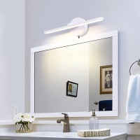 Mantolite Led Vanity Lighting Fixtures, 16Inch Wall Mounted Plug In Light Fixtures, Bathroom Over Mirror Lamp Modern Home Bedside Wall Picture Lamps Sconces, 12W 3000K White Make-Up Mirror Front Lamp