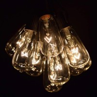 Hometown Evolution, Inc. Vintage Outdoor String Lights (50 Ft, St40 Clear Bulbs - Black Wire)