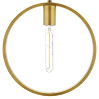 Modway Orbit Brass Metal Hoop Ceiling Light Pendant Light