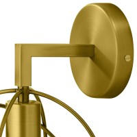 Modway Perimeter Brass Metal Modern Wall Sconce Light Fixture In