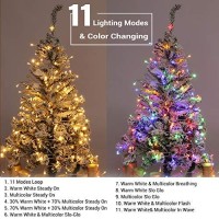 Brizled Christmas Lights, 6567Ft 200 Led Tree Lights Color Changing, 11-Function Warm White & Multicolor Christmas Lights, Connectable 24V Adapter Christmas Lights With Remote For Xmas Tree Party