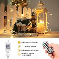 Brizled Christmas Lights, 6567Ft 200 Led Tree Lights Color Changing, 11-Function Warm White & Multicolor Christmas Lights, Connectable 24V Adapter Christmas Lights With Remote For Xmas Tree Party