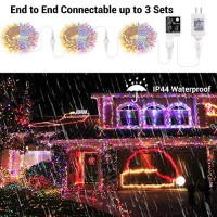 Brizled Christmas Lights, 6567Ft 200 Led Tree Lights Color Changing, 11-Function Warm White & Multicolor Christmas Lights, Connectable 24V Adapter Christmas Lights With Remote For Xmas Tree Party