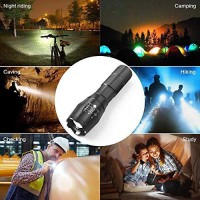 Modoao 3Pack Super Bright Flashlights High Lumens Led Flashlight With Zoomable Beam - Mini Flashlights For Camping, Hiking, Dog Walking - Powerful Emergency Flashlights With 5 Modes For Outdoor Use