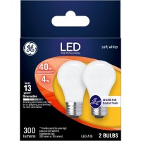 Ge Led Ceiling Fan Light Bulbs, 40 Watt, Soft White, A15 (12 Pack)