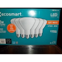 Ecosmart 65W Equivalent Soft White (2700K) Br30 Led Light Bulb (6-Pack)