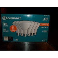 Ecosmart 65W Equivalent Soft White (2700K) Br30 Led Light Bulb (6-Pack)