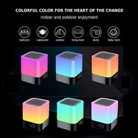 Aisuo Night Light - 5 In 1 Lamp With Bluetooth Speaker, 12/24H Digital Calendar Alarm Clock, Touch Control & Color Dimmable, Support Tf And Sd Card, Room Decor, Music Player, Ideal Gift For Teens.