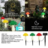 Timeflies Outdoor Solar Garden Lights, Yard Decorations Mushroom -1Pack 3 Mushroom