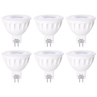 Mr16 Led Bulb 50W Halogen Equivalent, 5W 12V 2700K Soft Warm White, Gu5.3 Bi-Pin Base, 40 Degree Spot Lighting For Indoor/Outdoor Landscape Track Bulbs-Not Dimmable (6 Pack)