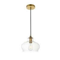 Destry 1 Light Chrome Pendant With Clear Glass