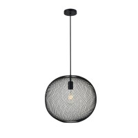 Kenna 1 Light Black Pendant With Clear Glass