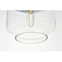 Ashwell 1 Light Chrome Pendant With Clear Glass