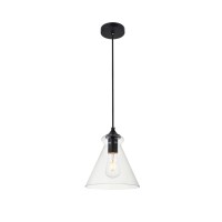 Destry 1 Light Brass Pendant With Clear Glass