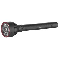 Ledlenser X21R Torch Led, Searchlight, Spotlight, Rechargeable Lithium Lifepo Battery, 5000 Lumens, Focusable, X-Lens Technology, Long Distance Beam 800 M, Incl Magnetic Charging System, Wall Mounting