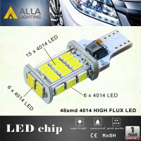 Alla Lighting 2600Lm T10/T15 912 921 Strobe Led Back-Up Reverse, 3Rd Brake Lights Bulbs, 6000K White Super Bright 922 W16W 906 4014-Smd Flashing Lamps For Cars, Trucks, Rvs, Suvs