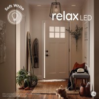 Ge Relax Led Light Bulbs, 40 Watt Eqv, Soft White Hd Light, Decorative Bulbs, Medium Base (2 Pack)