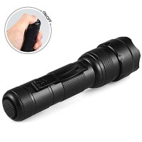 Ultrafire Wf-502R Zoomable Red Light Flashlight, Single Mode, Xp-E2 Led 630Nm, Hunting Lights With Clip, Adjustable Focus Emergency Flashlights