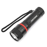 Craftsman 350 Lumens Led Flashlight, Ultra Bright, 3 Modes, Water Resistant, For Outdoor, Camping, Hiking, Emergency, Edc, 3Aa Alkaline Batteries Included, Cmxlfag65281