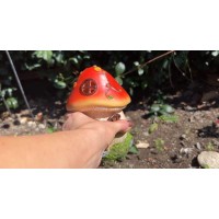 Vp Home Mushroom Fairy House Solar Light For Home And Outdoor Decor Mushroom House Solar Powered Flickering Led Garden Light Fairy House Backyard Halloween Decoration