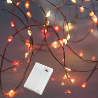 Qbis Battery Powered Fairy Lights For Bedroom 40 Led Lights Battery Operated String Lights For Christmas Halloween Decoration