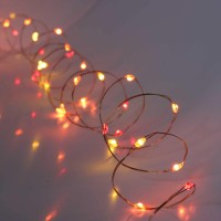 Qbis Battery Powered Fairy Lights For Bedroom 40 Led Lights Battery Operated String Lights For Christmas Halloween Decoration