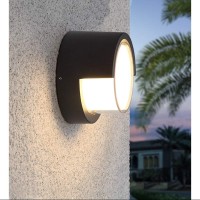 Pathson Outdoor Wall Sconces 8W 3000K Led Lights Waterproof Exterior Sconces Up And Down Lighting For Porch Courtyards Garage Foyer Front Door(Warm Light)