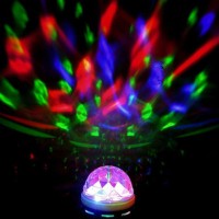 Trendbox 4 Pack E27 3W Led Full Color Rotating Auto Crystal Ball Bulb Ac 85-260V Mini Party Light Lamp Energy Saving Disco Dj