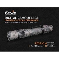 Fenix Pd35 V2.0 Edition V2 1000 Lumen Cree Xp-L Hi V3 Led Tactical Flashlight With Edisonbright Bbx3 Battery Carry Case (Digital Camo)