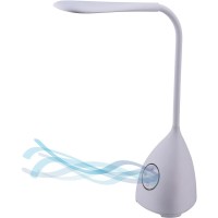 Stay cool and relaxed with this LED Desk Lamp with Fan Builtin fan with touch control features an optional timer that turns the lamp and fan off after 40 minutes Lamp provides three adjustable color temperature modes for relaxing reading and completing ta