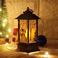 3 Pcs Christmas Decoration Lamp Simulated Flame Candle Night Light Santa Claus Snowman Elk Hanging Lamps - Battery Included