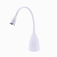 Offering bright LED illumination this Gooseneck Task Light is the perfect addition to any space Dimmer function features three levels for customizable brightness Flexible silicone neck allows you to easily position a light zone Flickerfree light zone is c