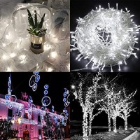 Decute 800 Led 272Ft Christmas String Lights 8 Modes With Timer Function, Waterproof Twinkle Lights Fairy Lights For Christmas Tree Party Wedding Yard Garden Outdoor Indoor Decorations, Cool White