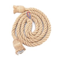 Semme 150Cm Vintage Thick Hemp Rope Industrial Ceiling Light Pendant E27 Base Lamp Cord(59.1Inch)(2 Heads)