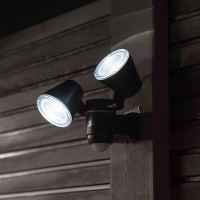 Outdoor Security Wall Light - Battery Powered - Pir Motion Sensor - 350 Lumen - White Leds - 8