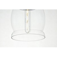 Kenna 1 Light Chrome Pendant With Clear Glass