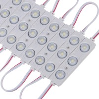 Qingchenlight 200 Pcs Dc12V White 6500K Injection 3 Led Module 1.32 W Waterproof Decorative Back Light For Letter Sign Advertising Signs With Tape Adhesive Backside