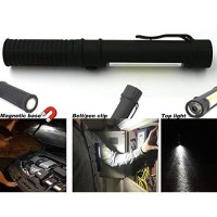 Cob Led Work Flashlight With Magnetic Base And Clip Multi-Function Pocket Pen Light Inspection Work Light, 4 Pcs