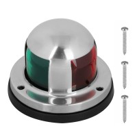 Led Boat Navigation Lights, 12V Ip65 Waterproof Signal Lamp Red Green Led Navigation Warning Light For Boat Pontoon Yacht Skeeter-Stainless Steel Shell